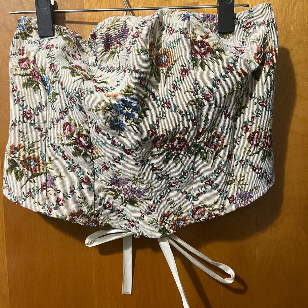 Cider Floral Corset Top